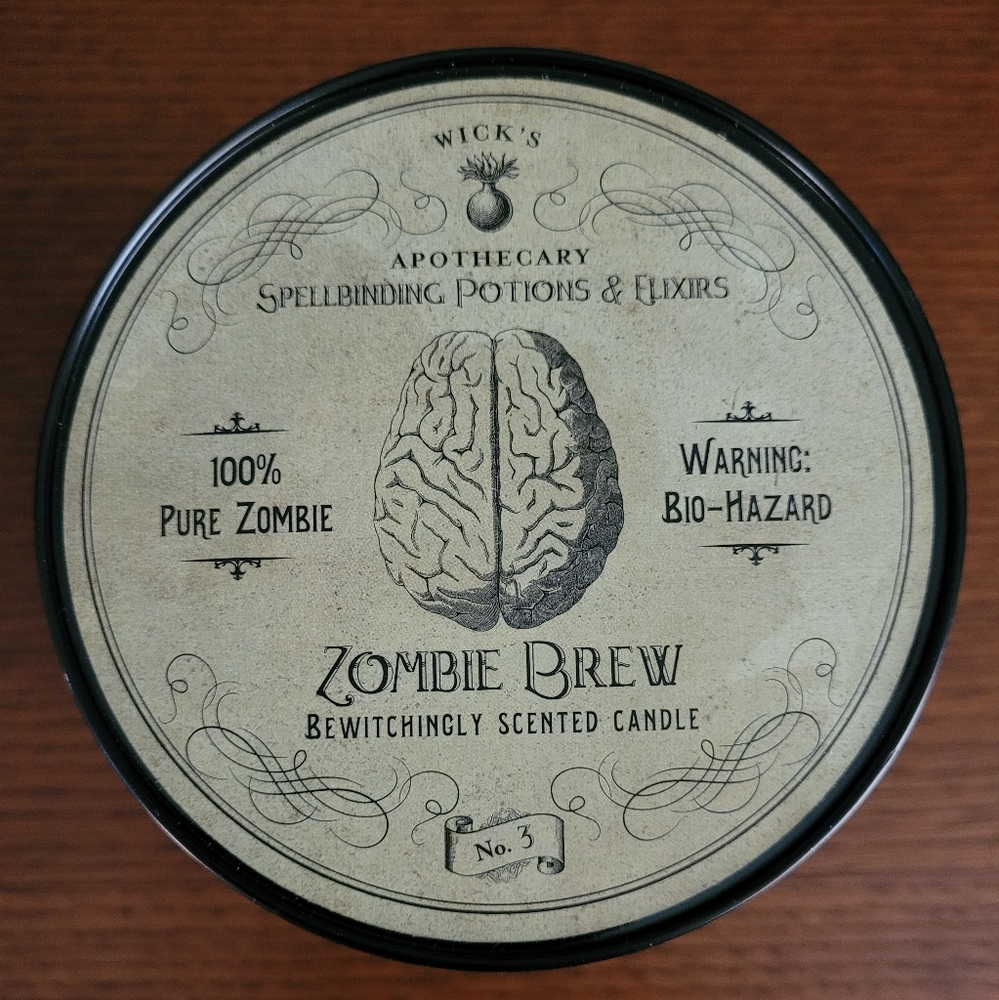 Wicks Apothecary Zombie Brew 2 Wick Candle #3 Halloween